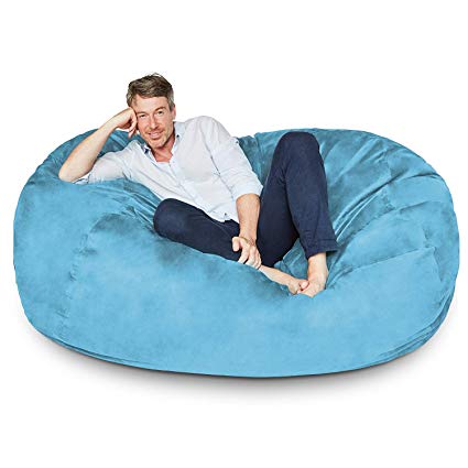 membersihkan bean bag suede