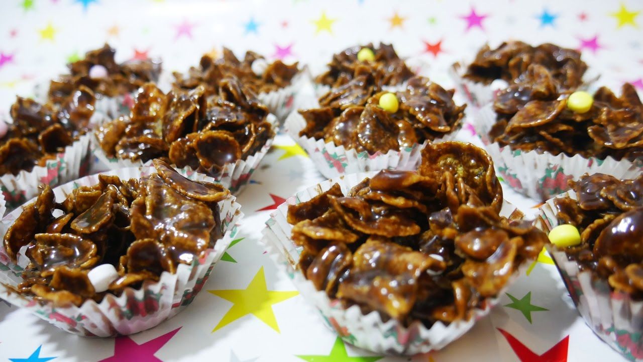 resep kue tanpa oven - chocolate cornflakes