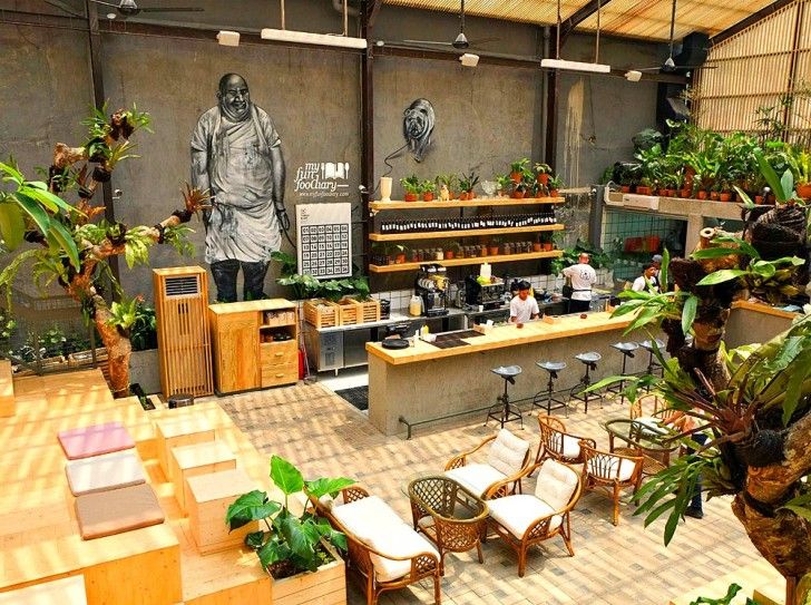 Restoran tema garden Jakarta - three bun