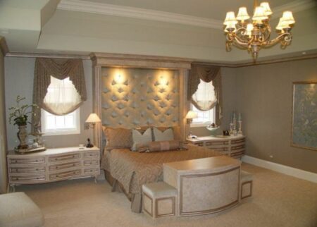 kamar tidur dekorasi glam hollywood