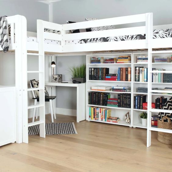 inspirasi desain kamar loft bunk bed