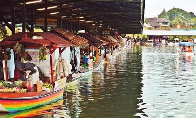 Tempat Wisata Tiket Murah di Indonesia floating market