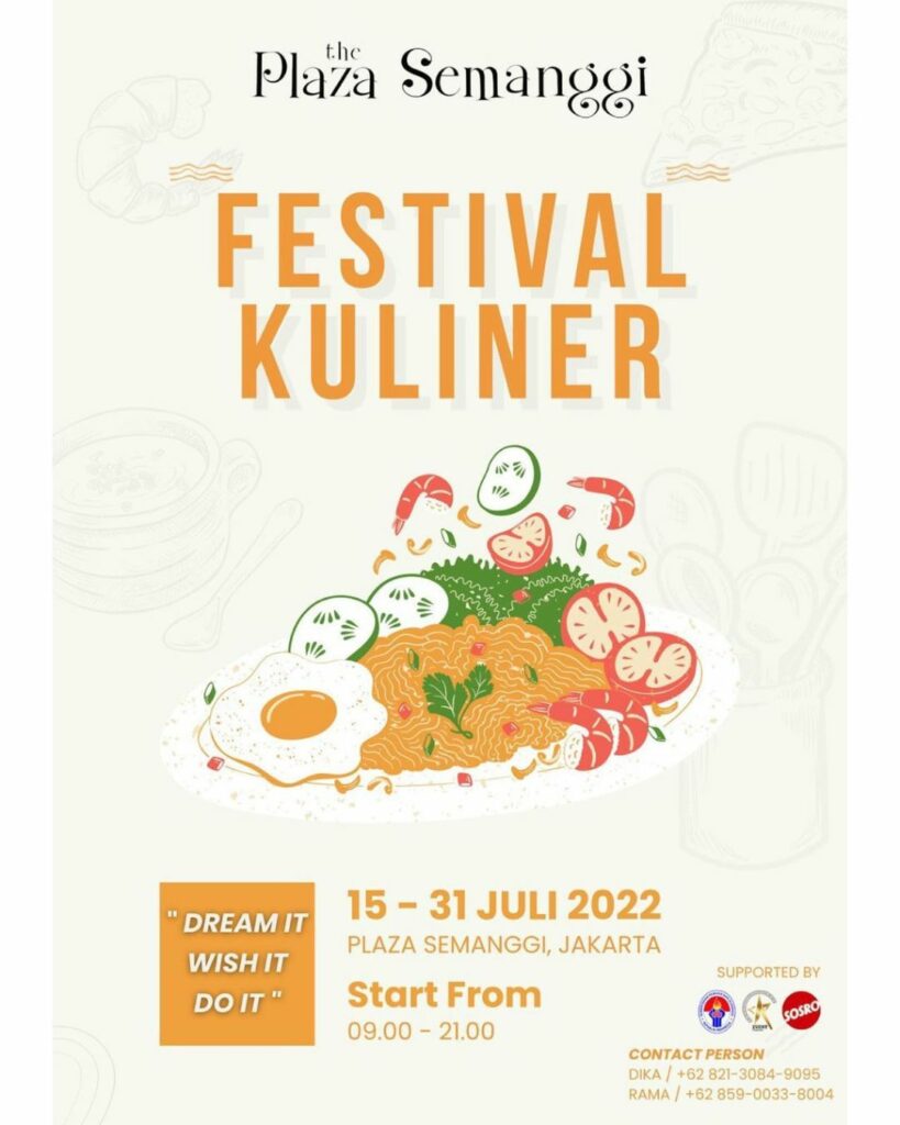 festival kuliner Jakarta juli 2022